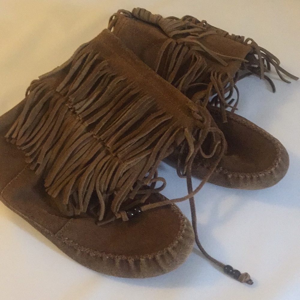 Minnetonka Suede Leather Booties